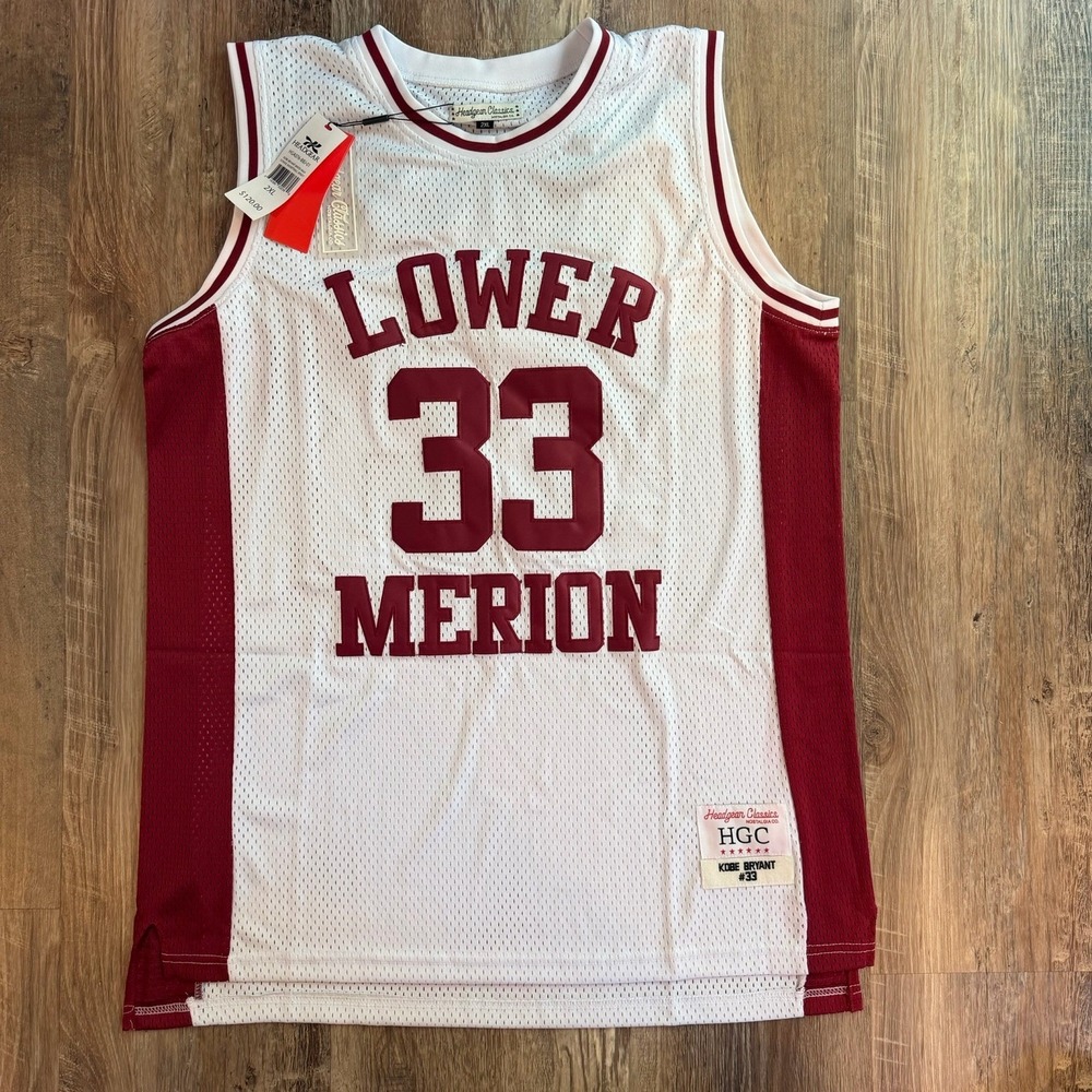 Men's Kobe Bryant Lower Merion High School Jersey Lakers Headgear Classics 2XL